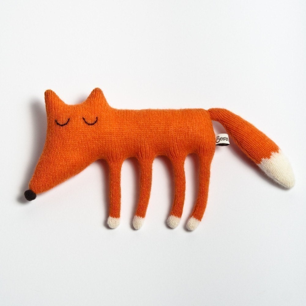 Monty the Fox Lambswool Plush - Made to order