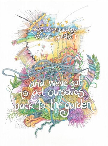 Zentangle Inspired Woodstock Poster
