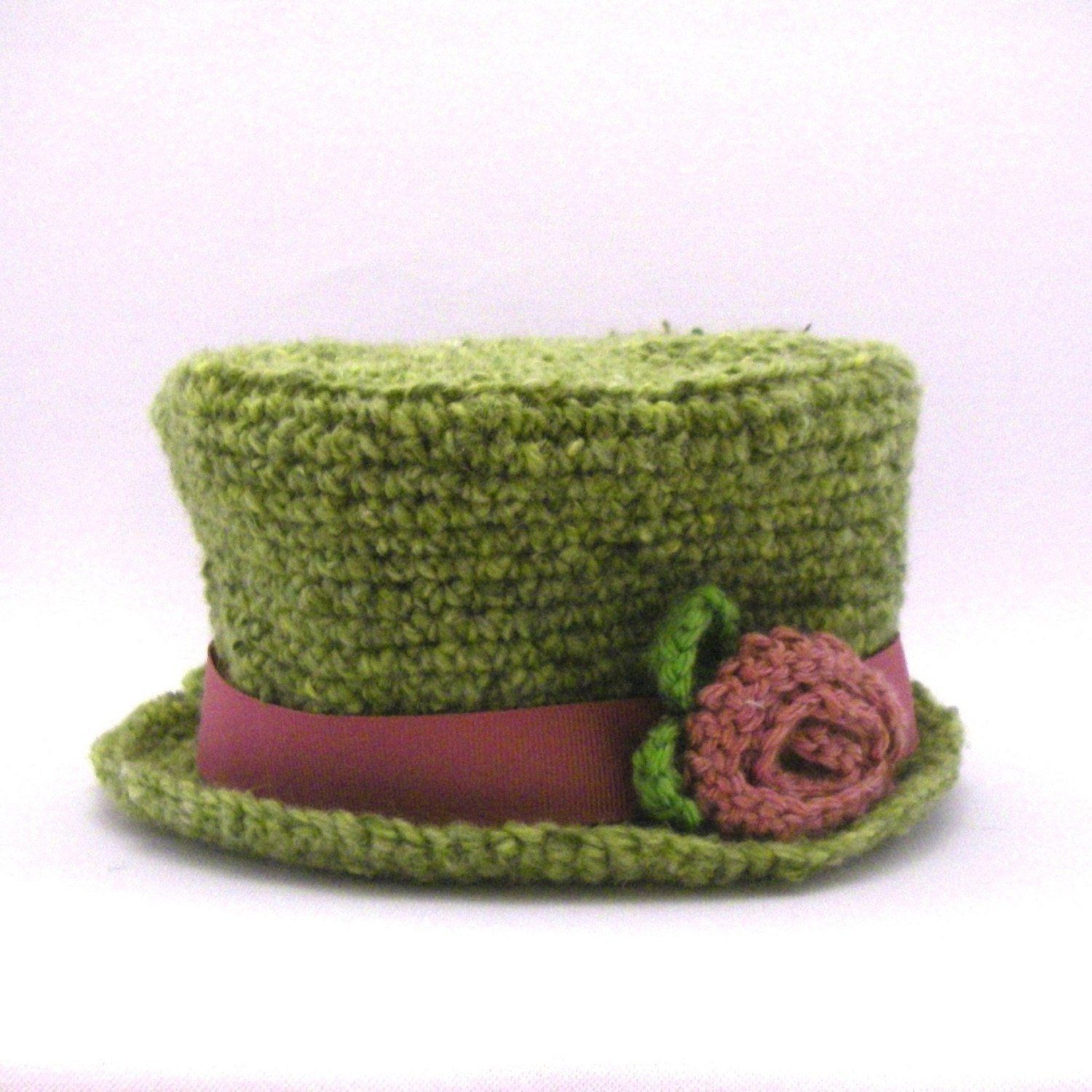 Crochet Hat Pattern - Crocheted Top Hat (Sizes Newborn to Adult)
