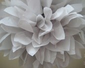 Light Gray - 1 Tissue Papered Pom Flower - Wedding Reception - Party Decoration - New Year's Eve - Portland Original Il_170x135