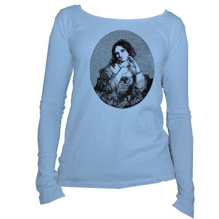 THE COLOR LAKE - Organic Cotton Long Sleeve Scoop Neck Tshirt - Pick your design - Hand-Dyed