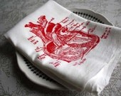 anatomical sweet heart floursack tea towel