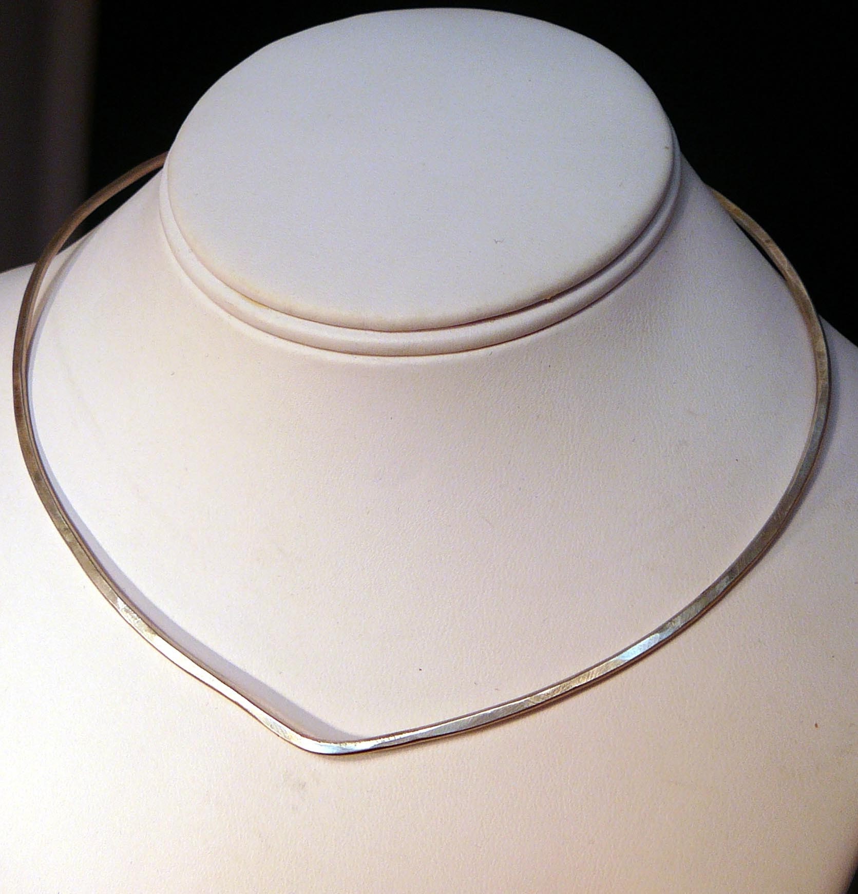 Handmade sterling silver neck wire