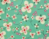 Farmdale Blossom in Turquoise - Alexander Henry Fabric - Cotton