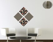 Zen Pattern Squares Wall Decals (Repositionable)