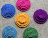 Wonderland - 48 Felt Circles