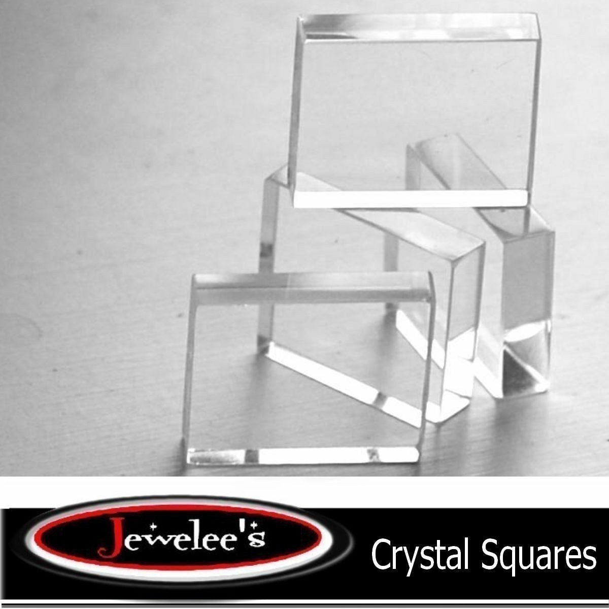 GLASS Crystal Square 50 Piece Lot Make Jewelry