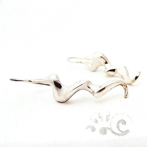 Coup de fouet Earrings Argentium