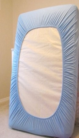 Bamboo Crib Sheet - Light Blue or Cream Colors