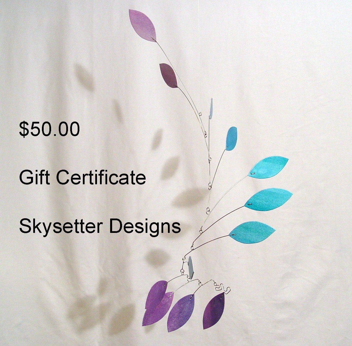 Art Mobile - Skysetter Designs Kinetic Mobile Gift Certificate Fifty Dollars