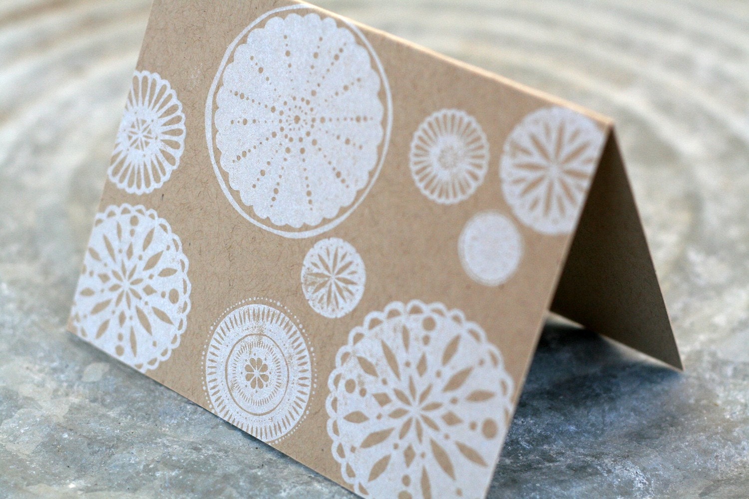 Cutouts Letterpress Printed Card