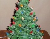Vintage Style Lighted Christmas Tree 16 inch size