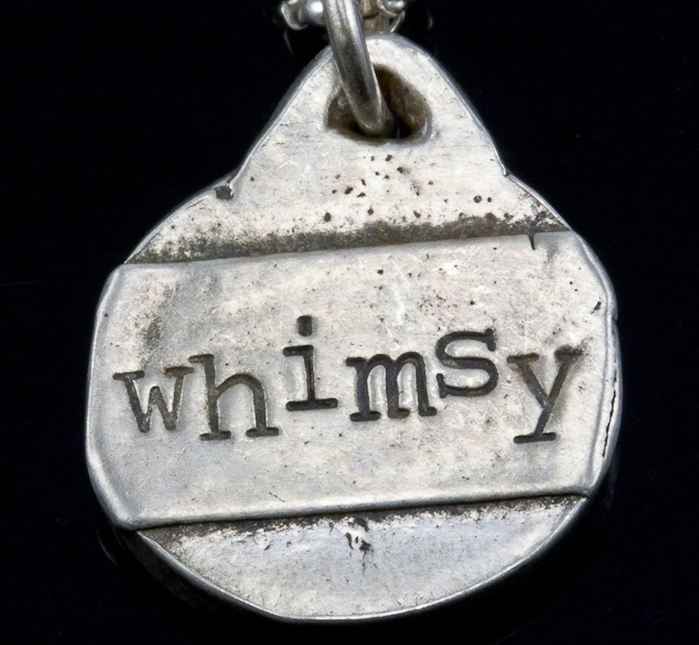 WHIMSY  pendant necklace in fine silver