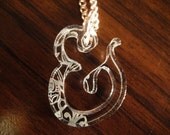Etched Ampersand Necklace