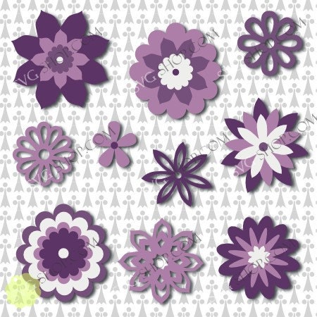 Decorative Flowers SVG Files