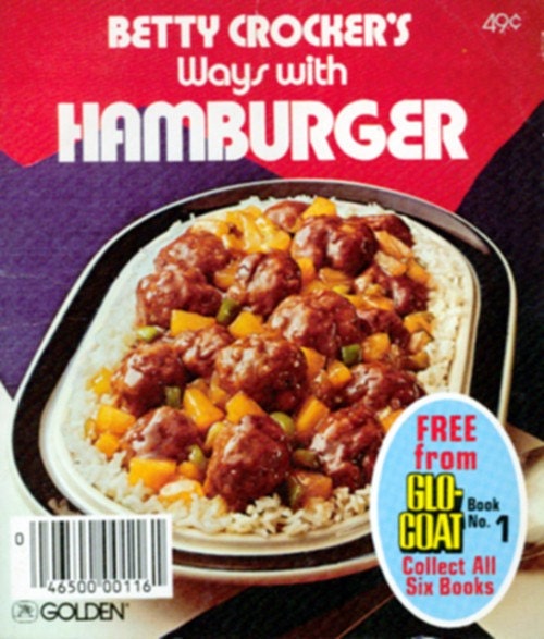 Vintage Cookbook Betty Crocker HAMBURGER Recipe Book 1970s