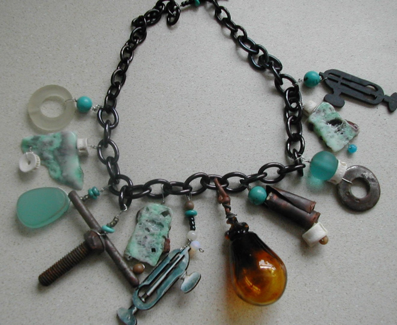 Brazilian Mine Treasure Necklace -  Recycled  Beyond Fabulous