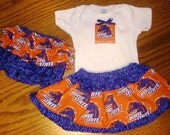 Boise State Skirt and Onesie 3 pc Set