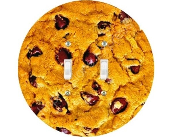 Chocolate Chip Cookie Double Toggle Switch Plate Cover