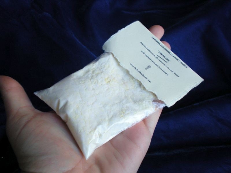 SAMPLE SIZE- Geranium Homemade Eco-Friendly Vegan Powdered Laundry Detergent