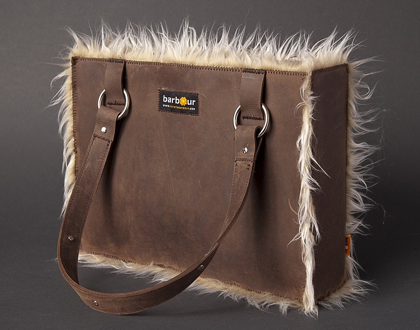 Woman's Handmade Leather Handbag Purse "LOVE"