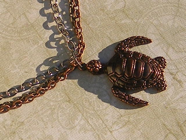 Tri-colored Turtle Necklace