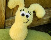 Baby Cookie Nummie Plush with Bunny Ears in Yellow