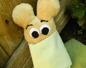 Baby Cookie Nummie Plush with Round Ears in Tan