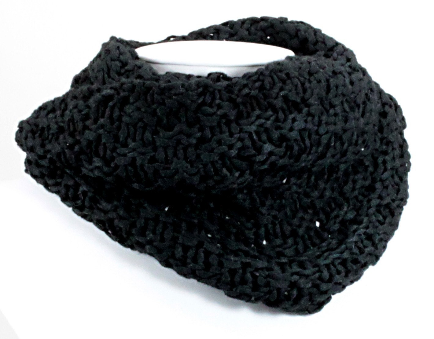 EcoCessory Unisex Soy Silk Cowl - Black