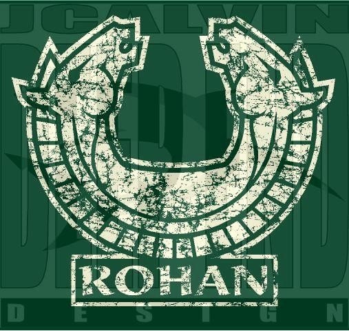 Rohan T-Shirt the Lord of the Rings screen printed Forest Green