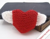 Knitting Pattern PDF. Heart With Wings. Knit Your Own Love Token
