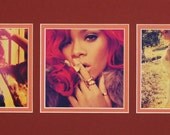 Rihanna - Loud - Custom Matted CD Art Photo Display - Three Beautiful Images