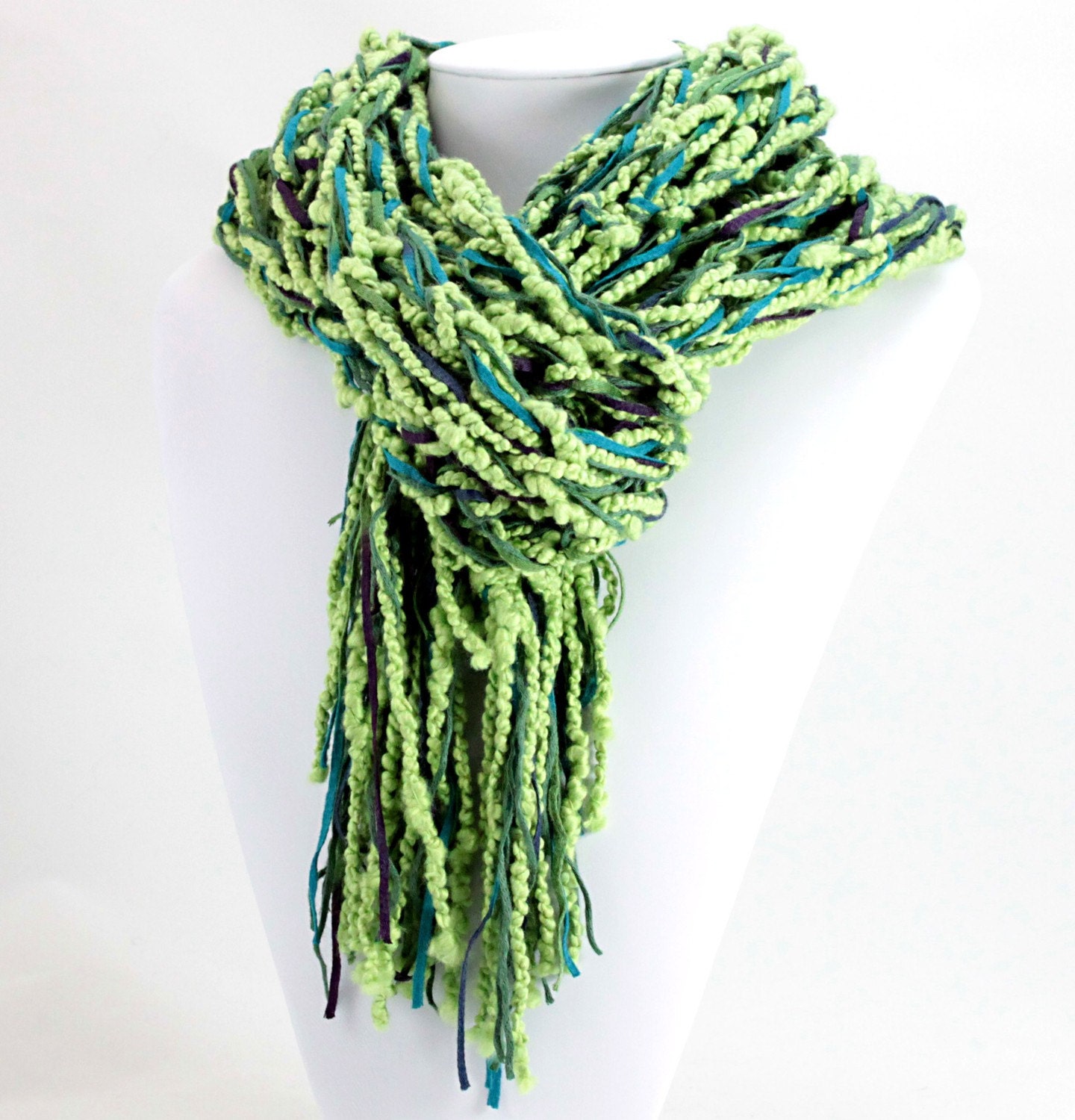 Eco Friendly Scarf - Organic Cotton and Soy - Green