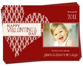 Valentines Holiday Photo Card