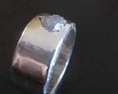 Rough Diamond Palladium Sterling Custom Engagement Ring