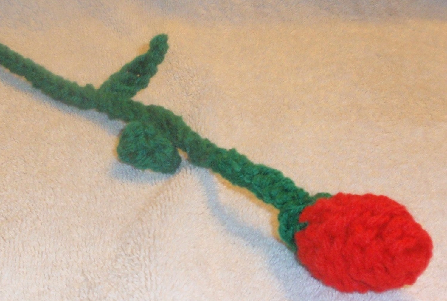 Crochet Long Stem Rose
