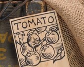 Hand-DRAWN Garden Marker for Cherry Tomatoes
