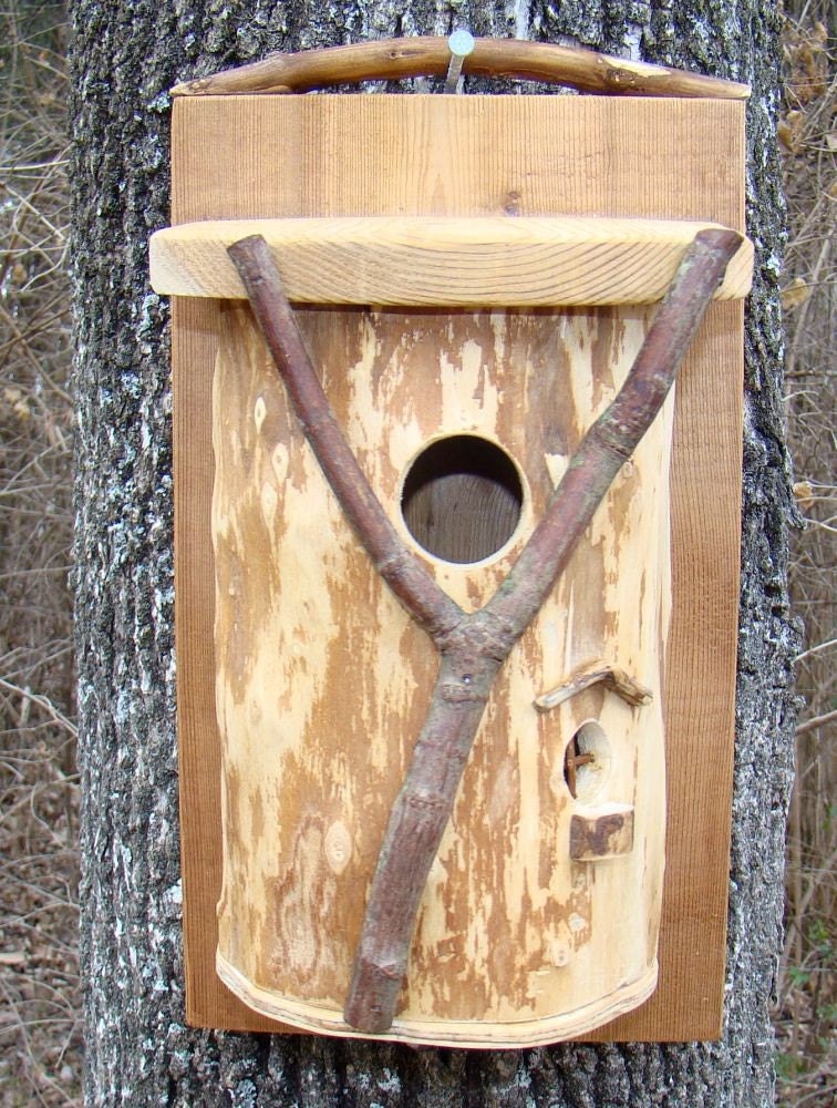 Handcrafted Bluebird Wall Birdhouse Free Shipping