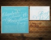 Isobel Script Invitation Custom Wedding Stationery Deposit