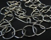 Silver Link Chain Necklace Artisan Jewelry OOAK