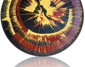 Original Round Circle Painting modern abstract  31x31 custom by OTO
