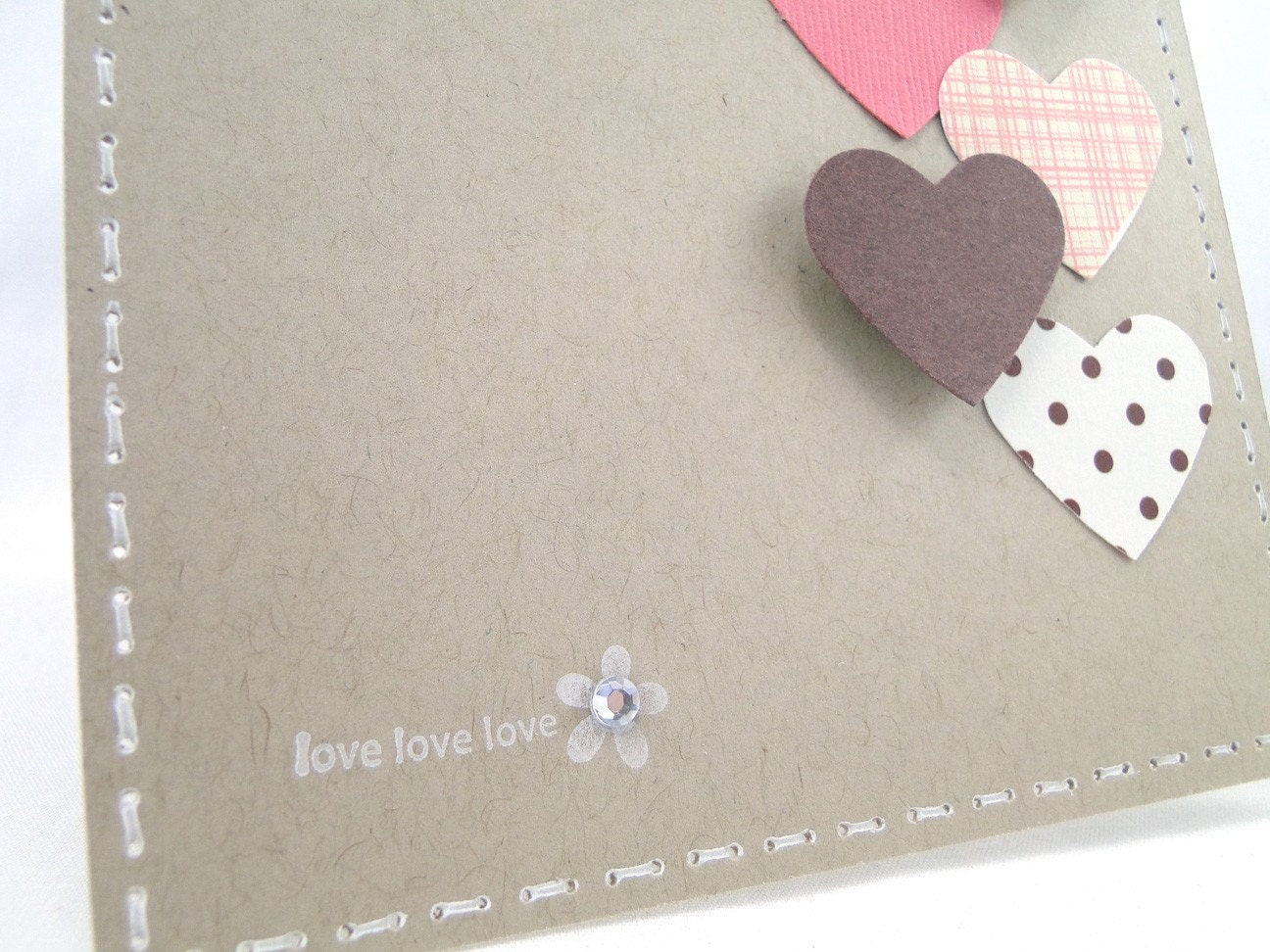 Valentine's day greeting card- Hearts on Parade
