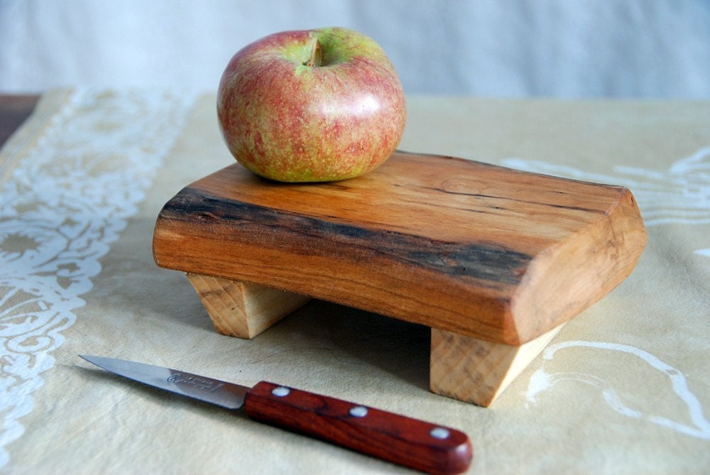 Quirky Wee Cutting Board in Salvaged Cherry - Wood Serving Tray - Small