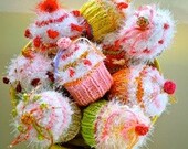 A Baker's Dozen Of Assorted Elegant Cupcake Sachets/Pincushions