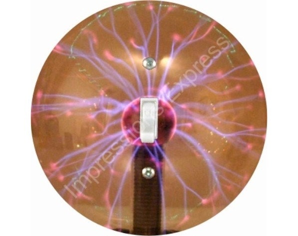 Plasma Ball Single Toggle Switch Plate Cover