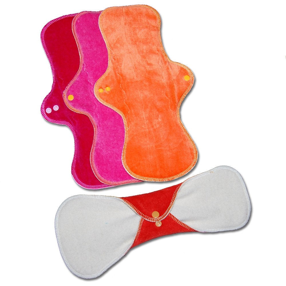 ONE Extra Large Organic Wool-Backed Moonbow Cloth Pad - 13" - You Choose Color