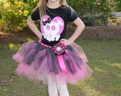 Hot Pink Valentine Dot Tutu, Child Size 4/6