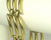 Vintage Gold Tone Metal Monet Bracelet