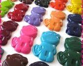 MONKEY CRAYONS - Birthday Party Pack of 20 - Red, Yellow, Pink, Green, Purple, Orange, Blue, Turquoise, Lime, Gray, Burgundy, Brown & Black