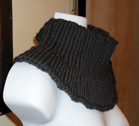 Hand Knit Wool Neck Warmer - Free Shipping
